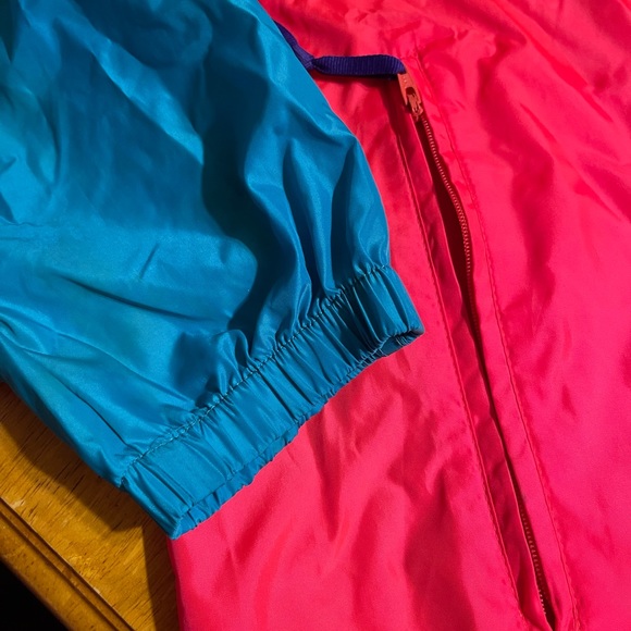 Vintage Woolrich full zip windbreaker Size large packable hood 80s retro - Picture 4 of 10